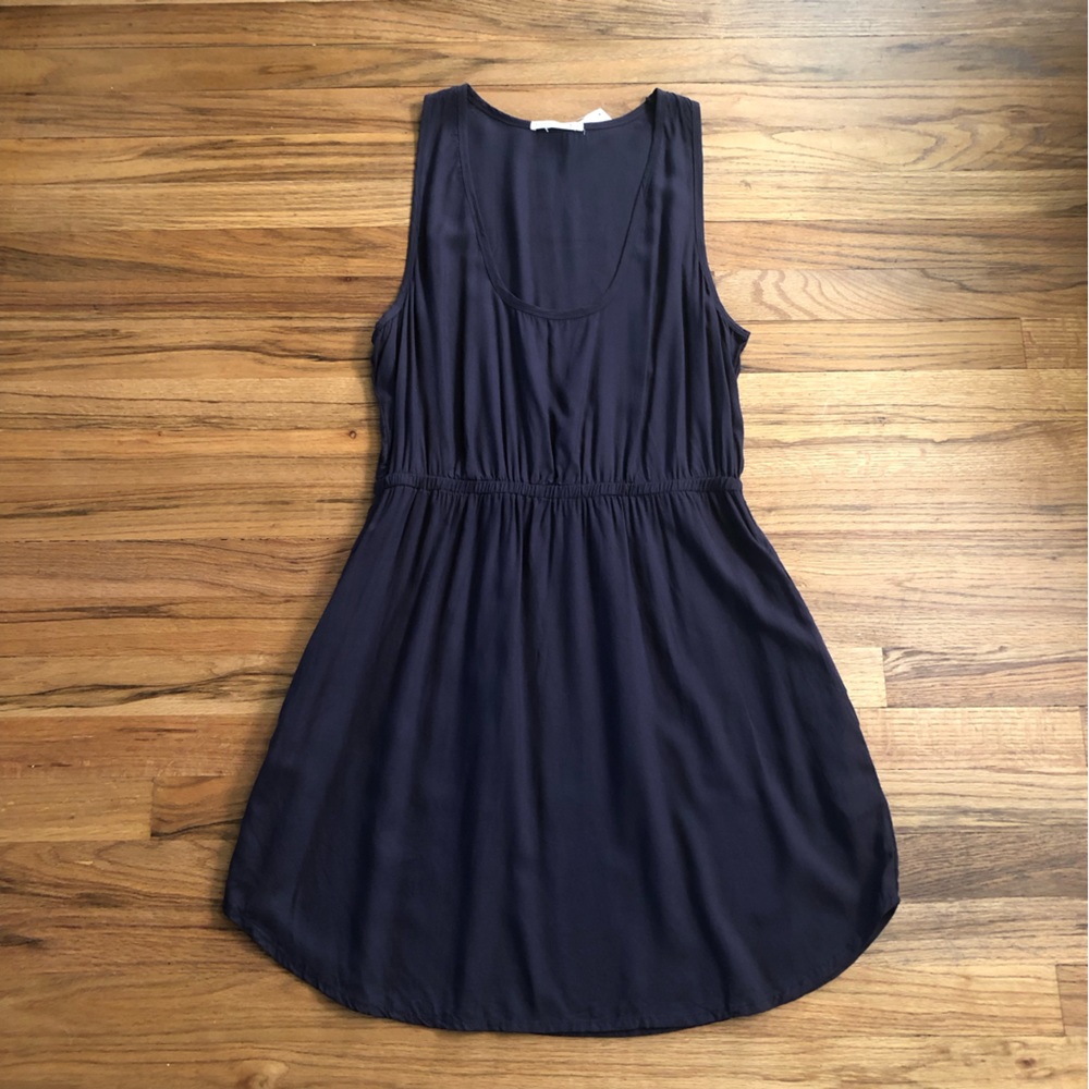Never worn Alternative Apparel black sleeveless tank dress or swim coverup large